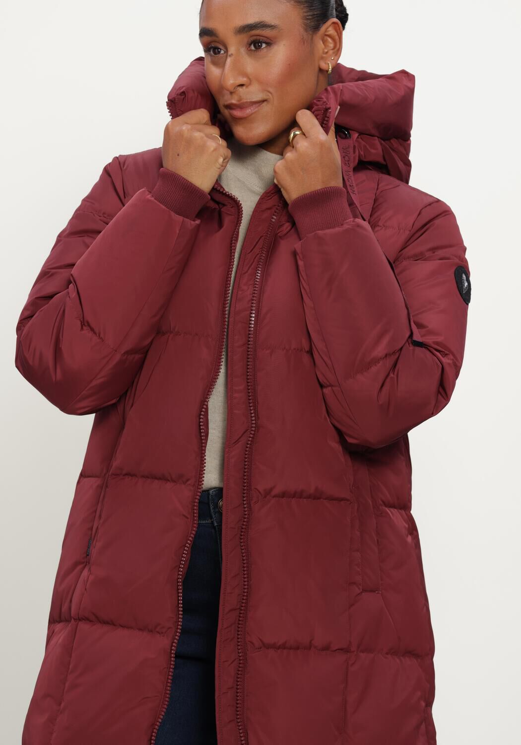 Bordeaux MOS MOSH Wattierte Jack MMNOVA SQUARE DOWN COAT - large