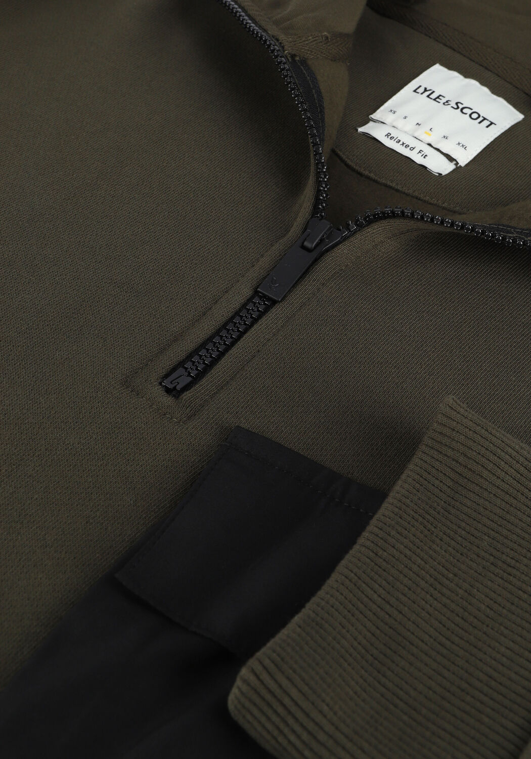 Gr&uuml;ne LYLE & SCOTT Sweatshirt POCKET HOODIE - large