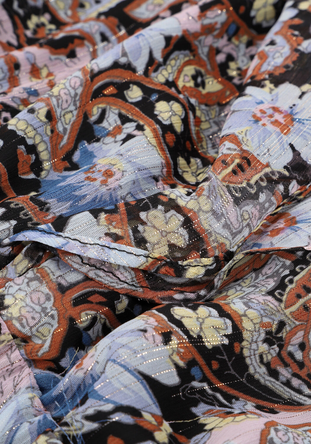 Mehrfarbige/Bunte COLOURFUL REBEL Maxikleid PENNY PAISLEY FLORAL MIXED MAXI RUFFLE DRESS - large