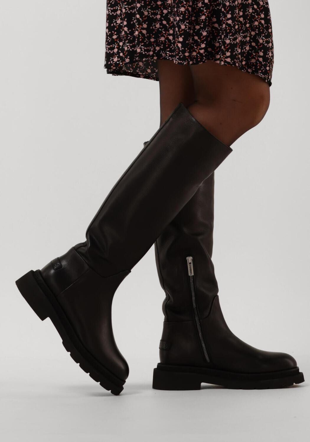 Schwarze SHABBIES Hohe Stiefel 192020155 - large