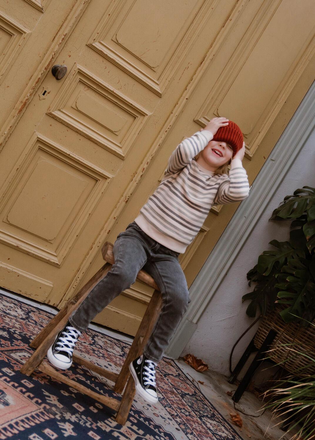 Sand DAILY7 Sweatshirt SWEATER STRUCTURE STRIPE - large