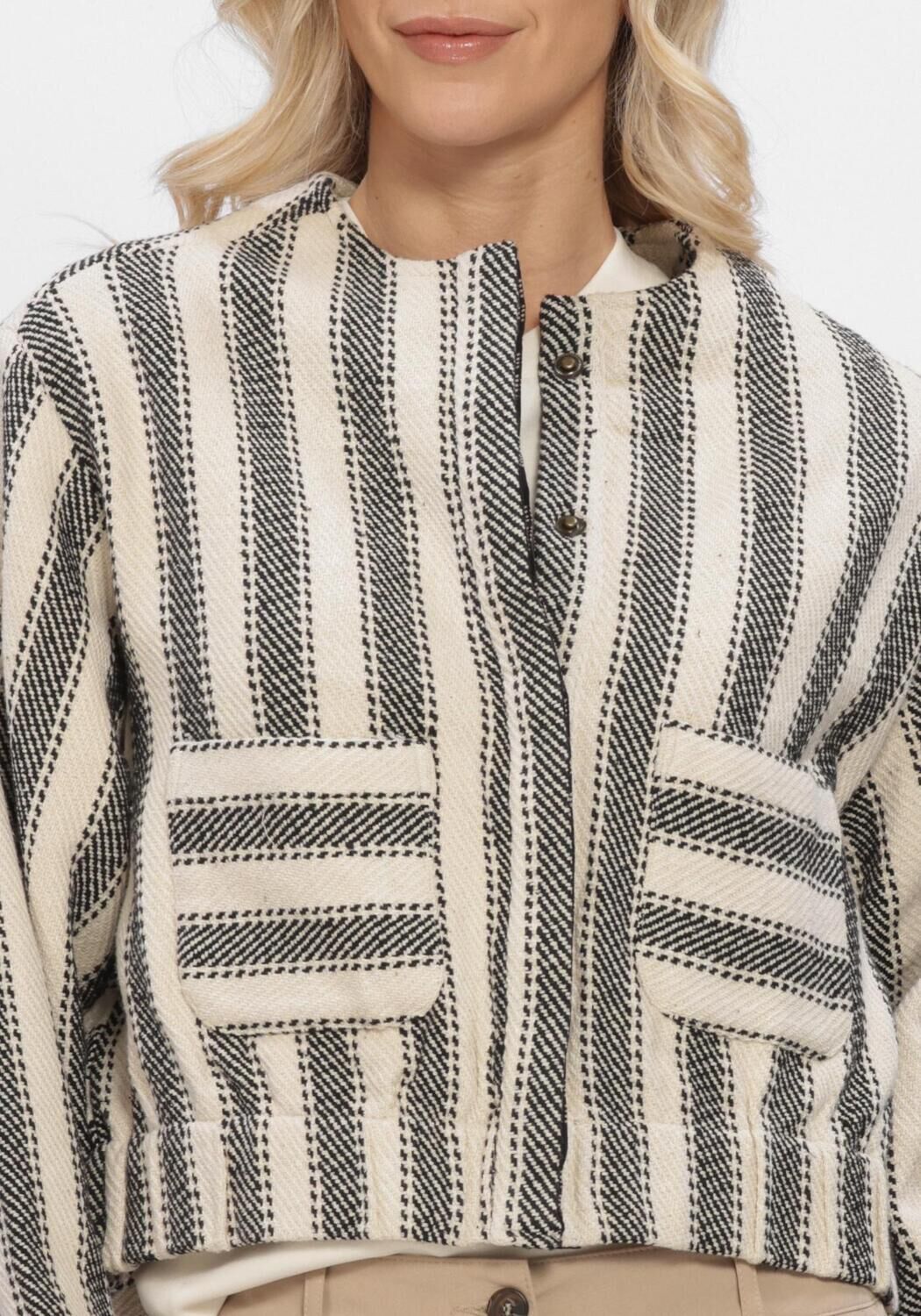 Schwarze SUMMUM Jacken JACKET STRIPE - large