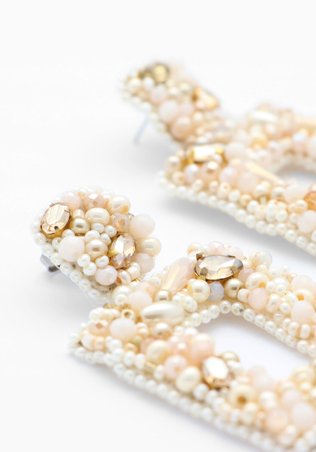 Beige PAULIE POCKET Ohrringe CLASSIC SHIMMER EARRINGS - large