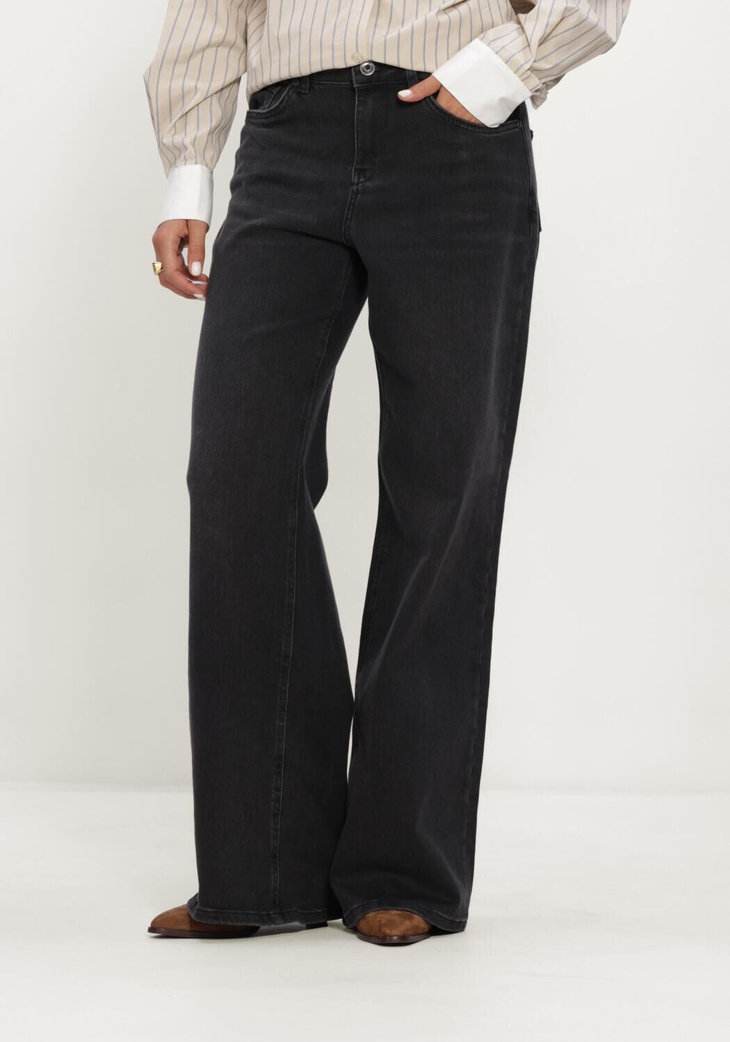 Dunkelgrau MOS MOSH Wide jeans MMDARA HERA JEANS - large
