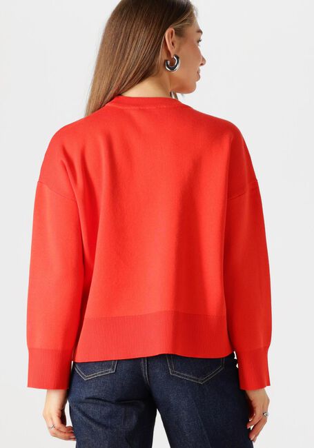 Rote OBJECT Pullover OBJELLY L/S OZ O-NECK KNIT DIV - large