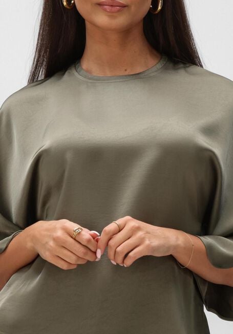 Olive NEO NOIR Pullover LIORA HEAVY SATEEN BLOUSE - large