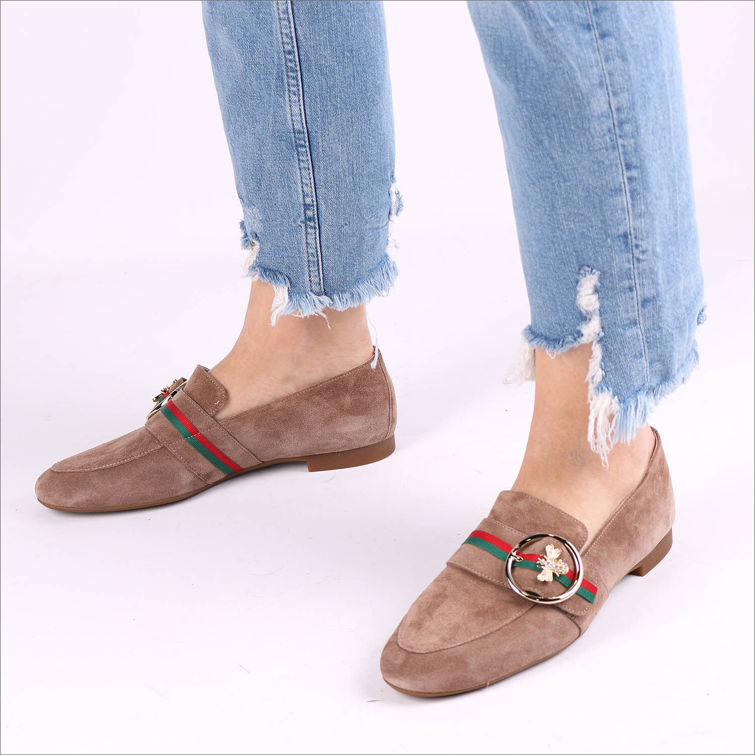 Braune PAUL GREEN Loafer 2472 - large