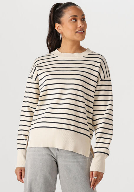Ecru WITHBLACK Pullover WBLBARBARA LS STRIPED PULLOVER - large