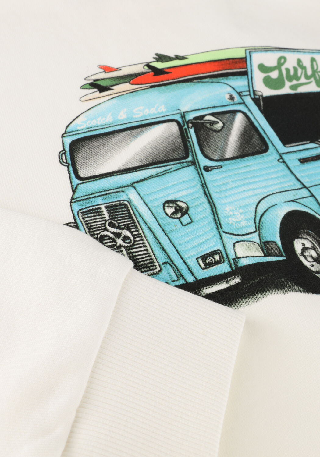 Wei&szlig;e SCOTCH & SODA Sweatshirt COTTON IN CONVERSION ARTWORK SWEATSHIRT - large