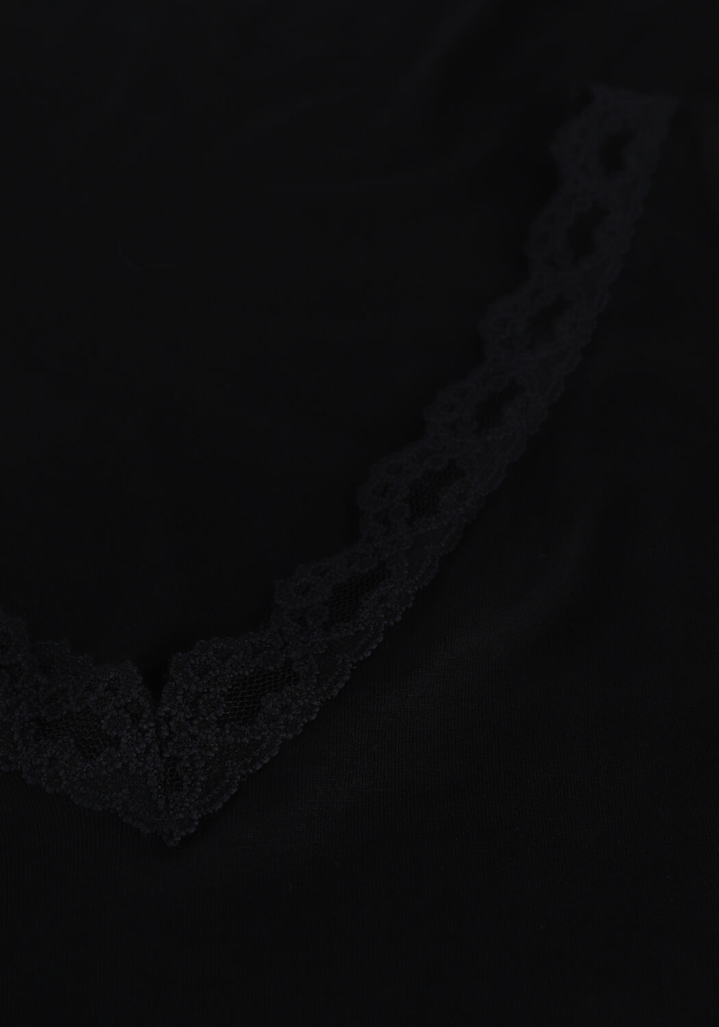 Schwarze BY-BAR Top LACE SINGLET - large