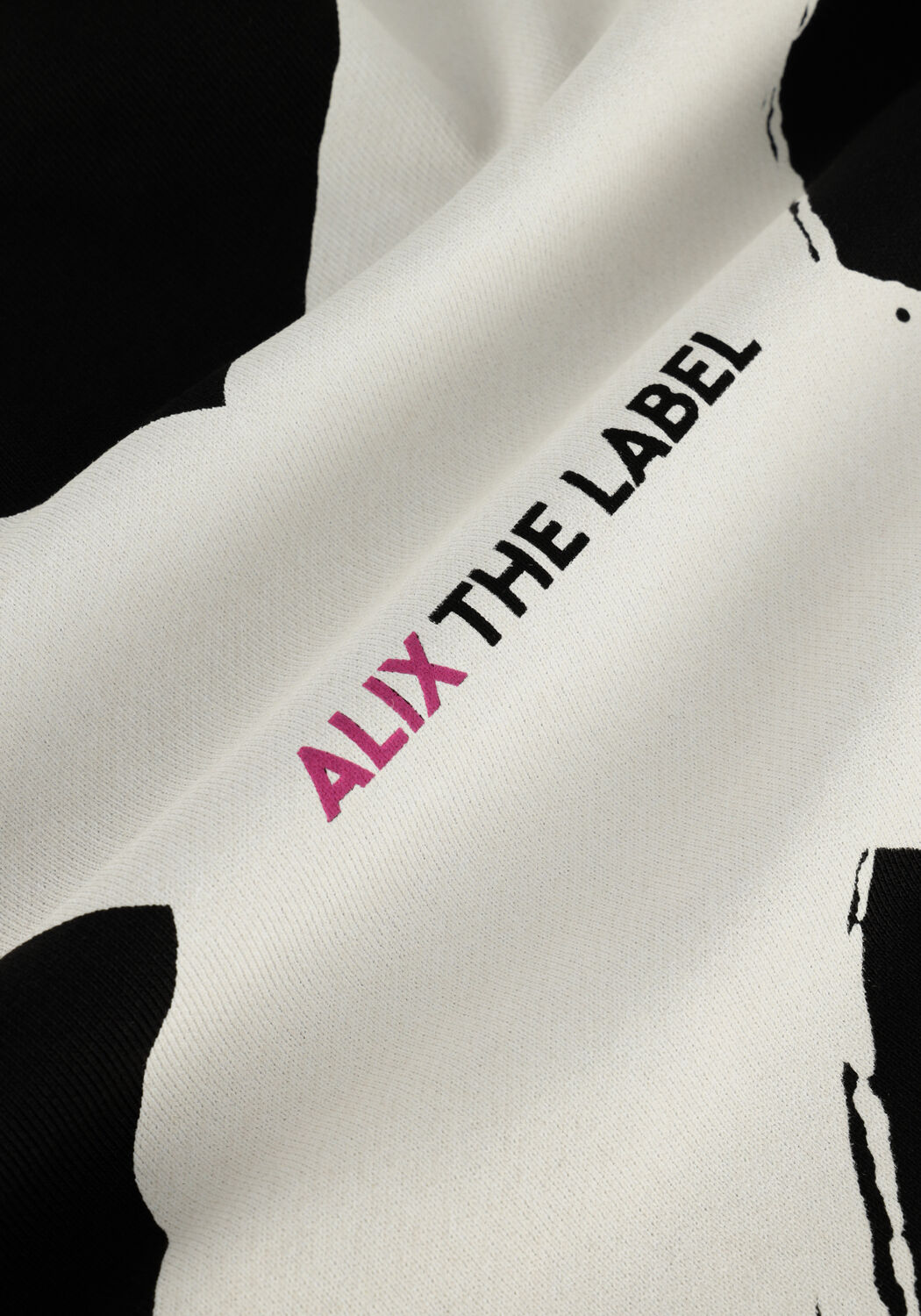 Schwarze ALIX THE LABEL Sweatshirt LADIES KNITTED OVERSIZED SWEATER - large