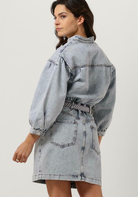 Hellblau SCOTCH & SODA Minikleid WASHED DENIM TRUCKER SHIRT DRESS WITH BELT - large