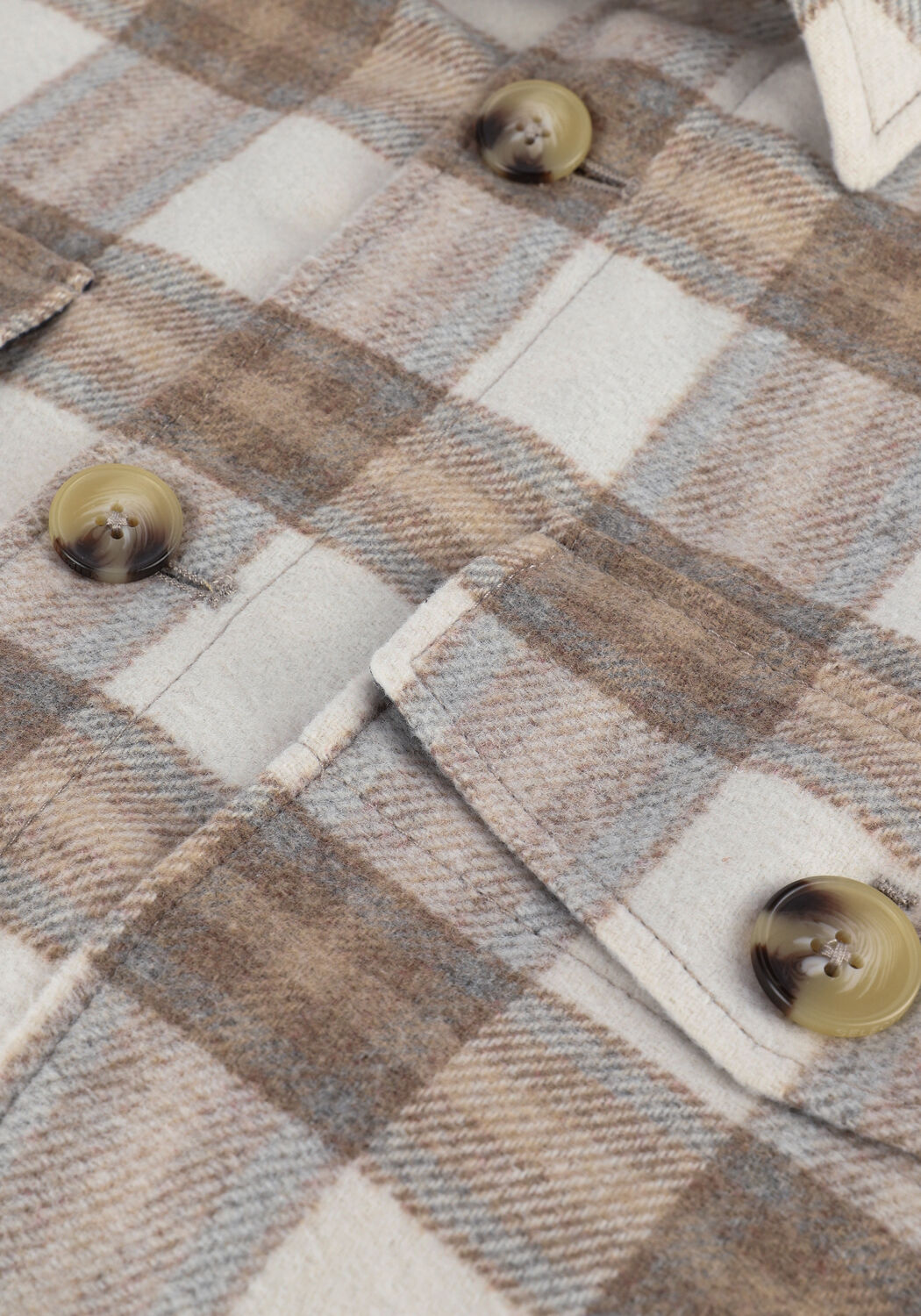 Beige SELECTED MEN Overshirt SLHMARVIN OVERSHIRT JKT W - large