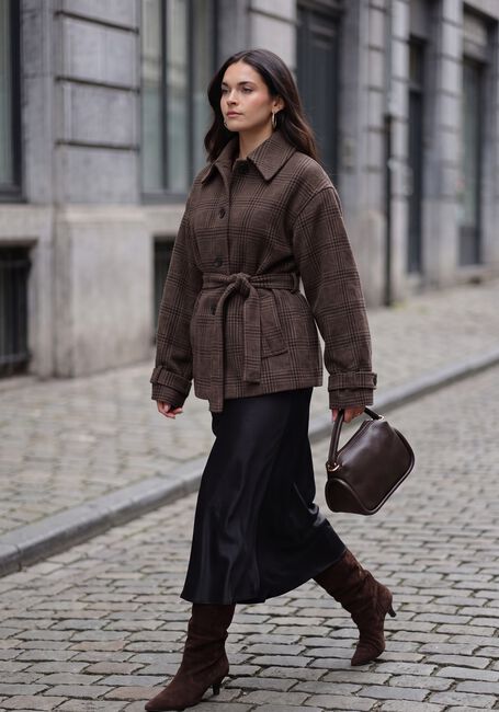 Schwarze MSCH COPENHAGEN Midirock MSCHNICOLETTE ULLAS SKIRT - large