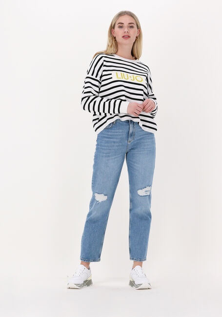 Blaue LIU JO Straight leg jeans ECS PANT.DENIM STRAIGHT H.W. - large