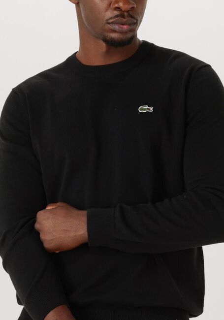 Schwarze LACOSTE Pullover REGULAR FIT CREW NECK SWEATER - large