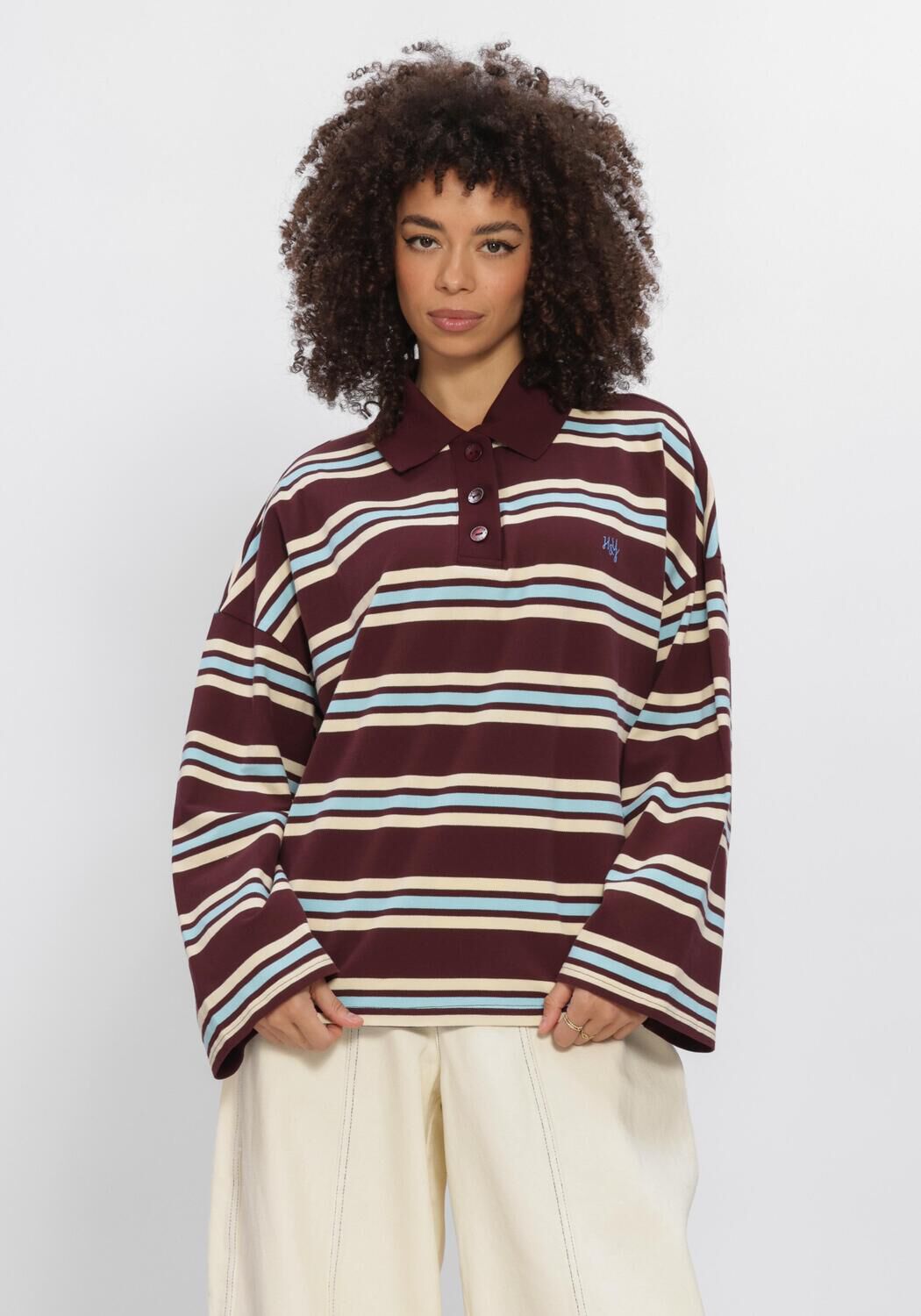Bordeaux HARPER & YVE Polo-Shirt POLLIE-JU - large