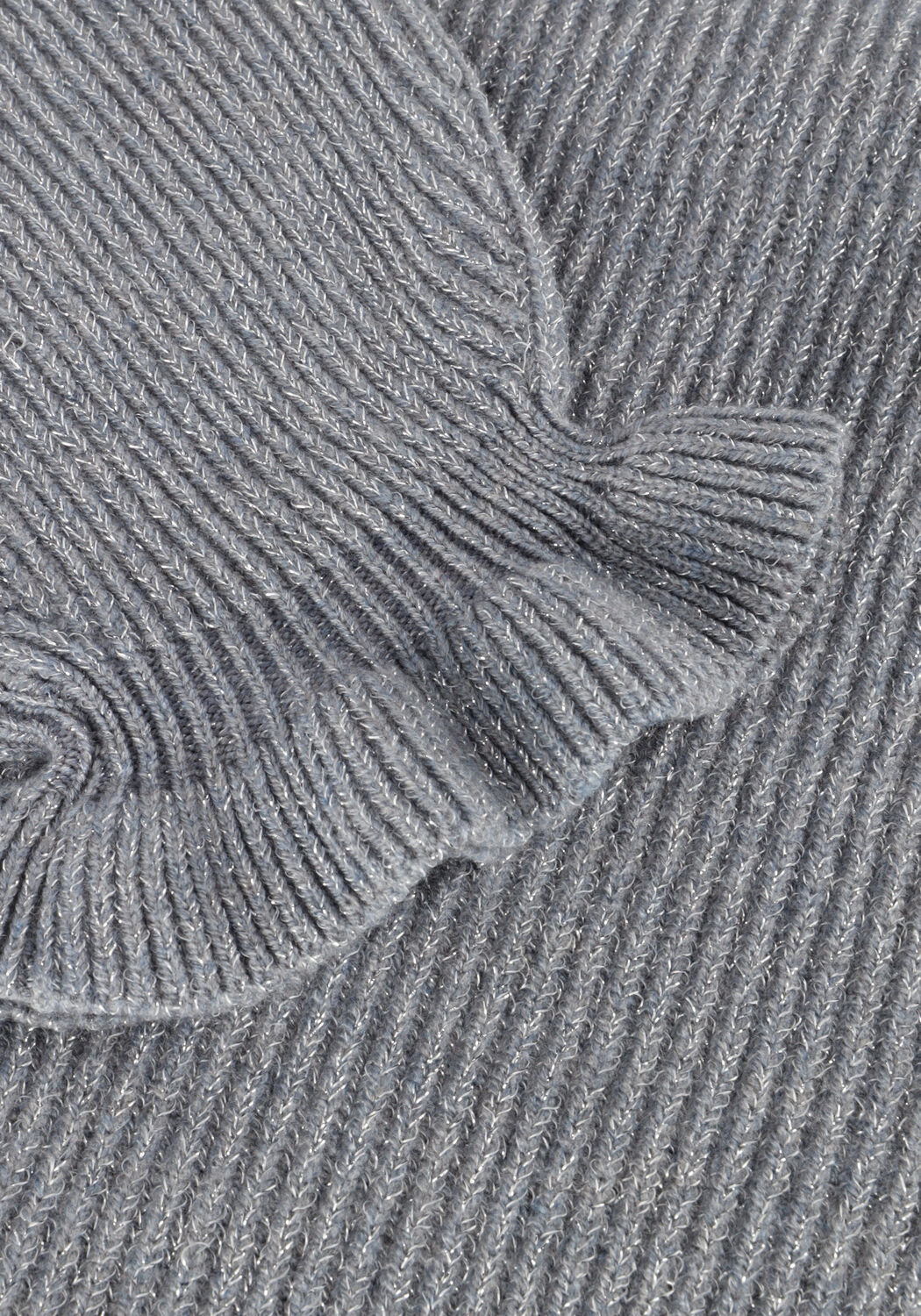 Blaue NUKUS Pullover FANCY PULLOVER SLEEVE - large