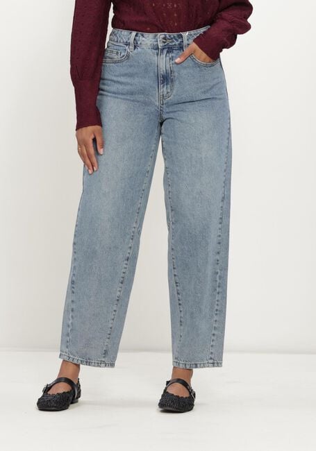 Hellblau OBJECT Straight leg jeans OBJMIU ZOE MW BARREL ANKLE JEANS NOOS - large