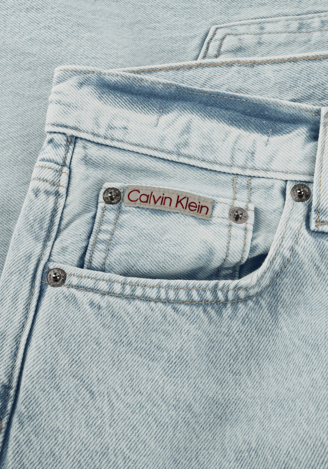 Hellblau CALVIN KLEIN Wide jeans LOW RISE BAGGY - large