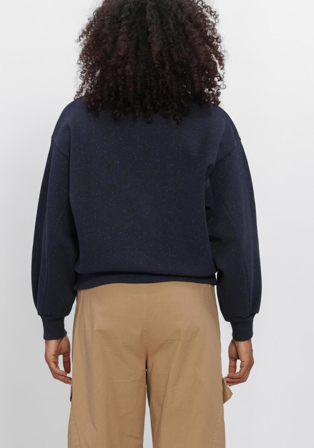Dunkelblau BY-BAR Pullover LILI SPARKLE SWEATER - large