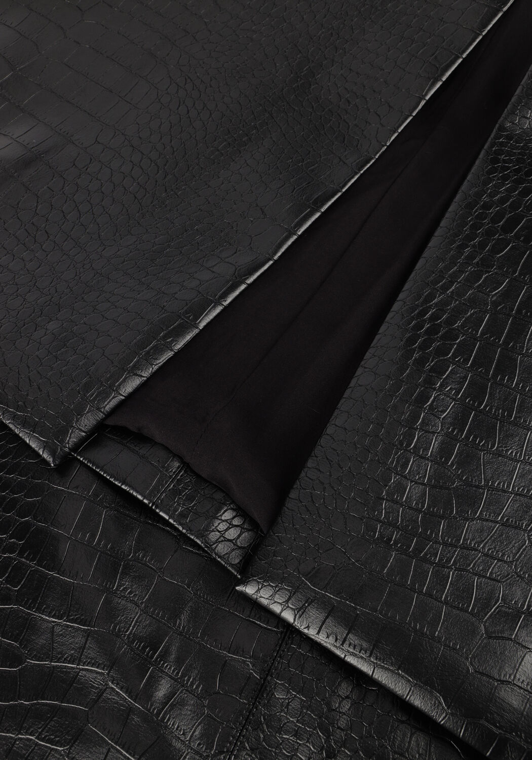 Schwarze BRUUNS BAZAAR Maxirock CROCO TUANELLA SKIRT - large