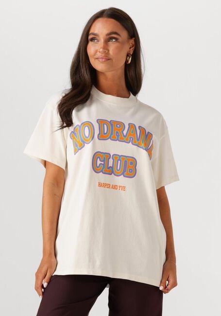 Weiße HARPER & YVE T-shirt NODRAMACLUB-SS - large