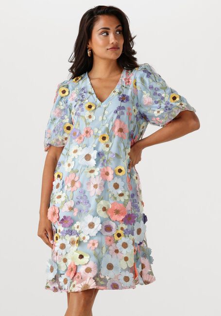 Mehrfarbige/Bunte Y.A.S. Minikleid YASFLOWERING SS DRESS - large