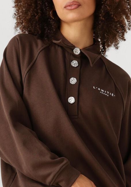 Braune HAUTE L'AMITIÉ Sweatshirt POLO LOGO SWEAT - large