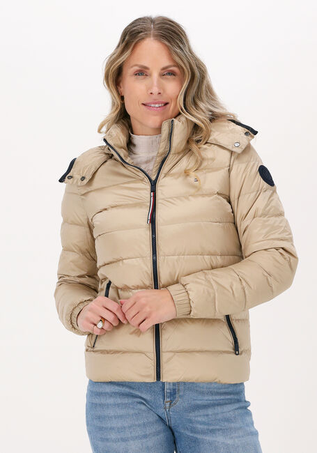 Goldfarbene TOMMY HILFIGER Wattierte Jack TWO TONE LW DOWN JACKET - large