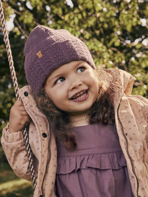 Beige LIL' ATELIER Parkas NMFGERDA PADDED LONG JACKET AOP FO LIL - large