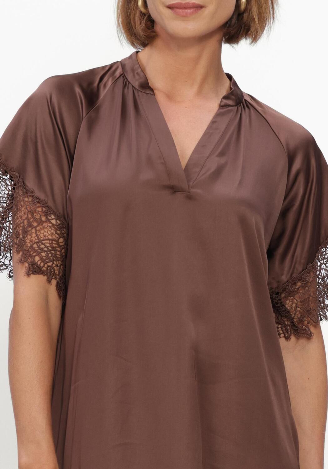 Braune BRUUNS BAZAAR Kleider KORTHALSIABBWENNY DRESS - large
