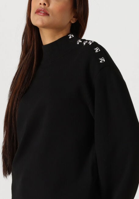 Schwarze Y.A.S. Pullover YASHAMA LS PEARL KNIT PULLOVER - large