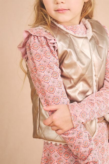 Beige NONO Gilet KATE REVERSIBLE FUR GILETTE - large