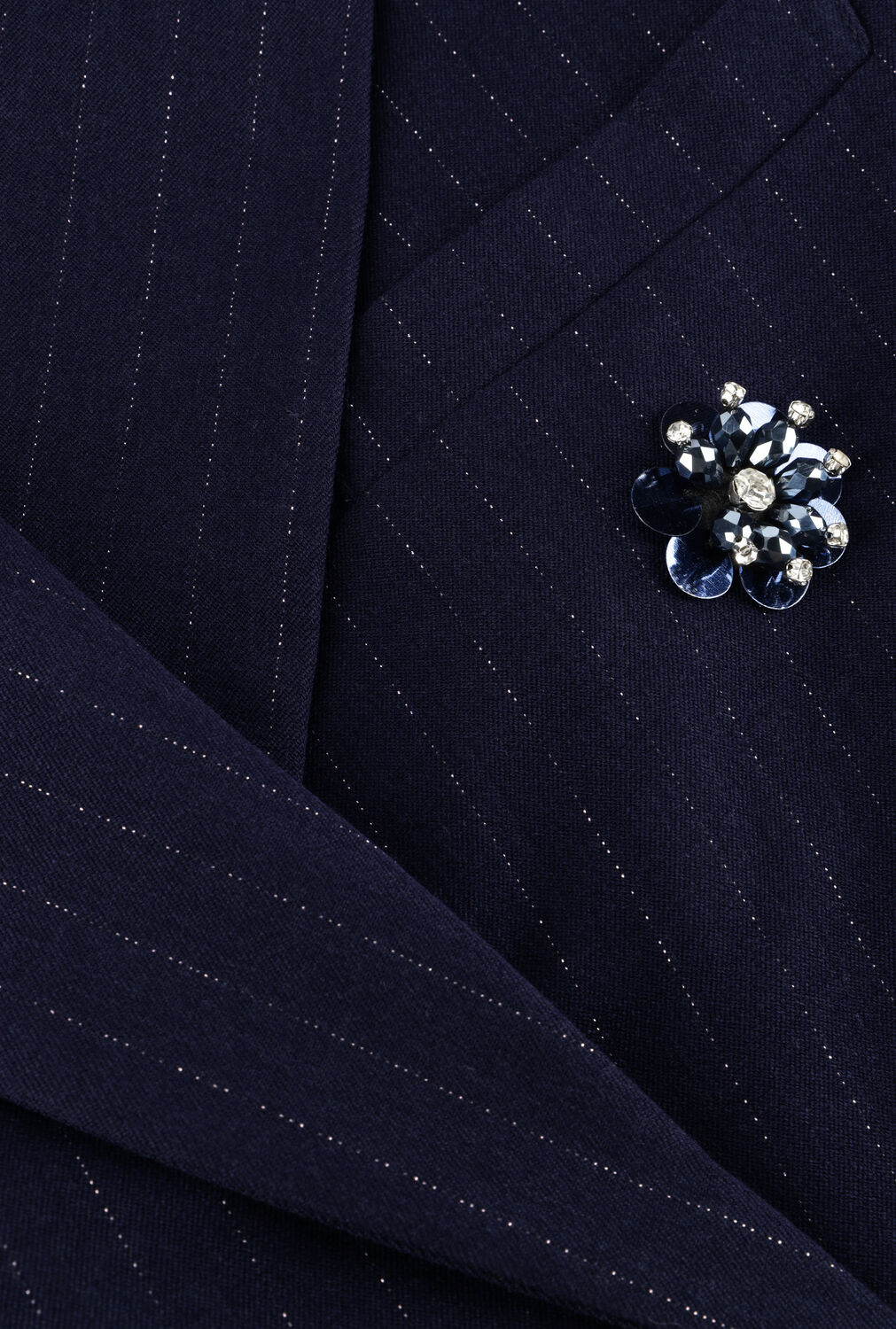 Dunkelblau Y.A.S. Blazer YASMIDNIGHT LS SHORT BLAZER S. - large