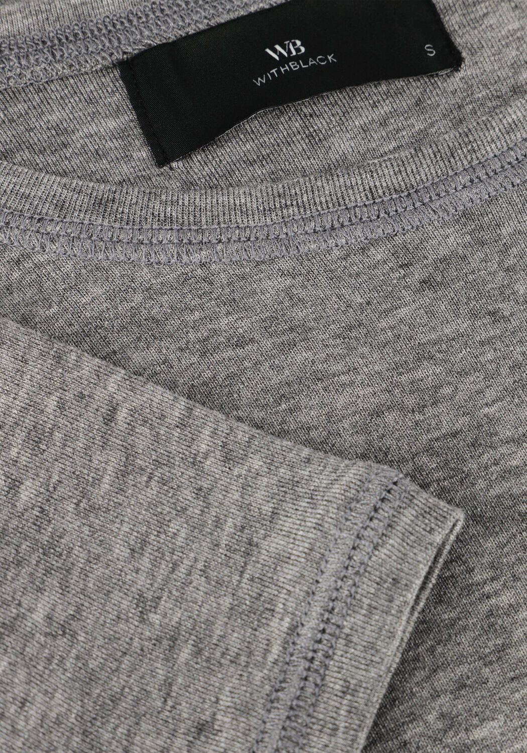 Graue WITHBLACK T-shirt WBLHEATHER SS TEE - large