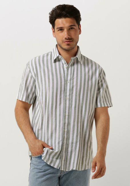 Beige SELECTED HOMME Casual-Oberhemd SLHREGNEW-LINEN SHIRT SS CLASSIC - large