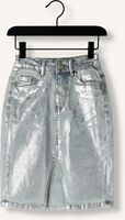 Silberne INDIAN BLUE JEANS Midirock LONG DENIM SKIRT SILVER Silberne INDIAN BLUE JEANS Midirock LONG DENIM SKIRT SILVER - medium