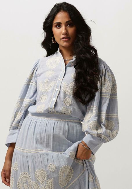 Hellblau ANTIK BATIK Blusen RONY BLOUSE - large
