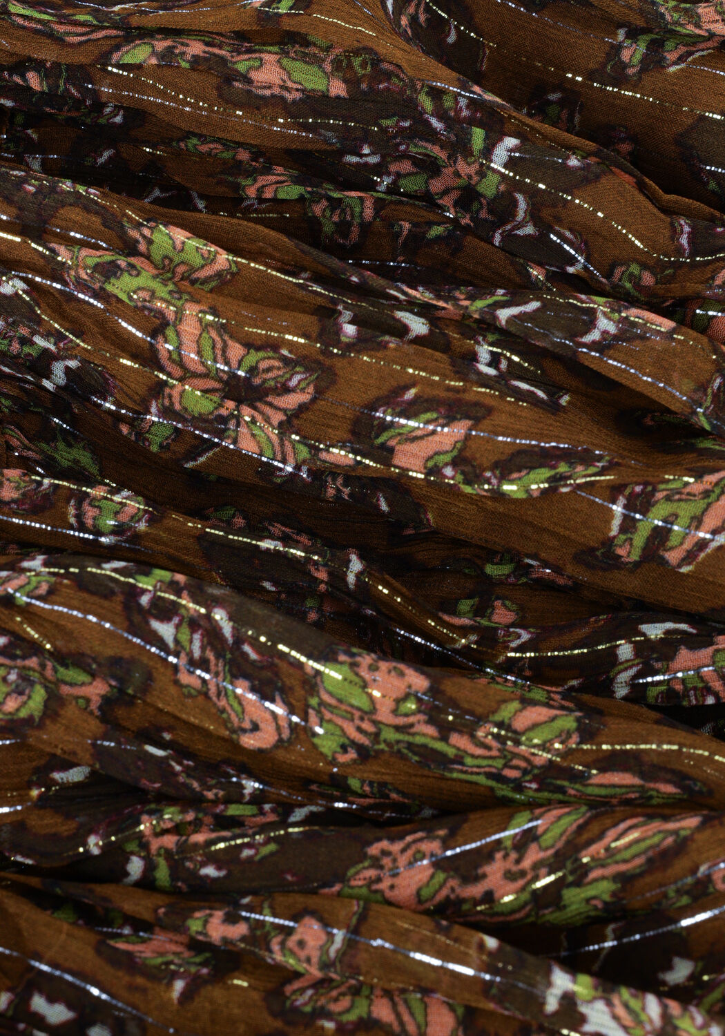 Braune LOUIZON Maxirock OLIVER JUPE - large