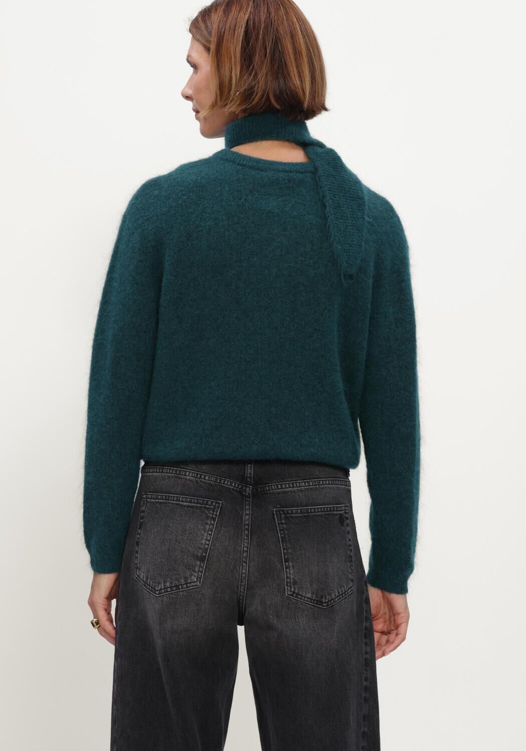 Dunkelgr&uuml;n STUDIO ANNELOES Strickjacke Bibi cardigan - large