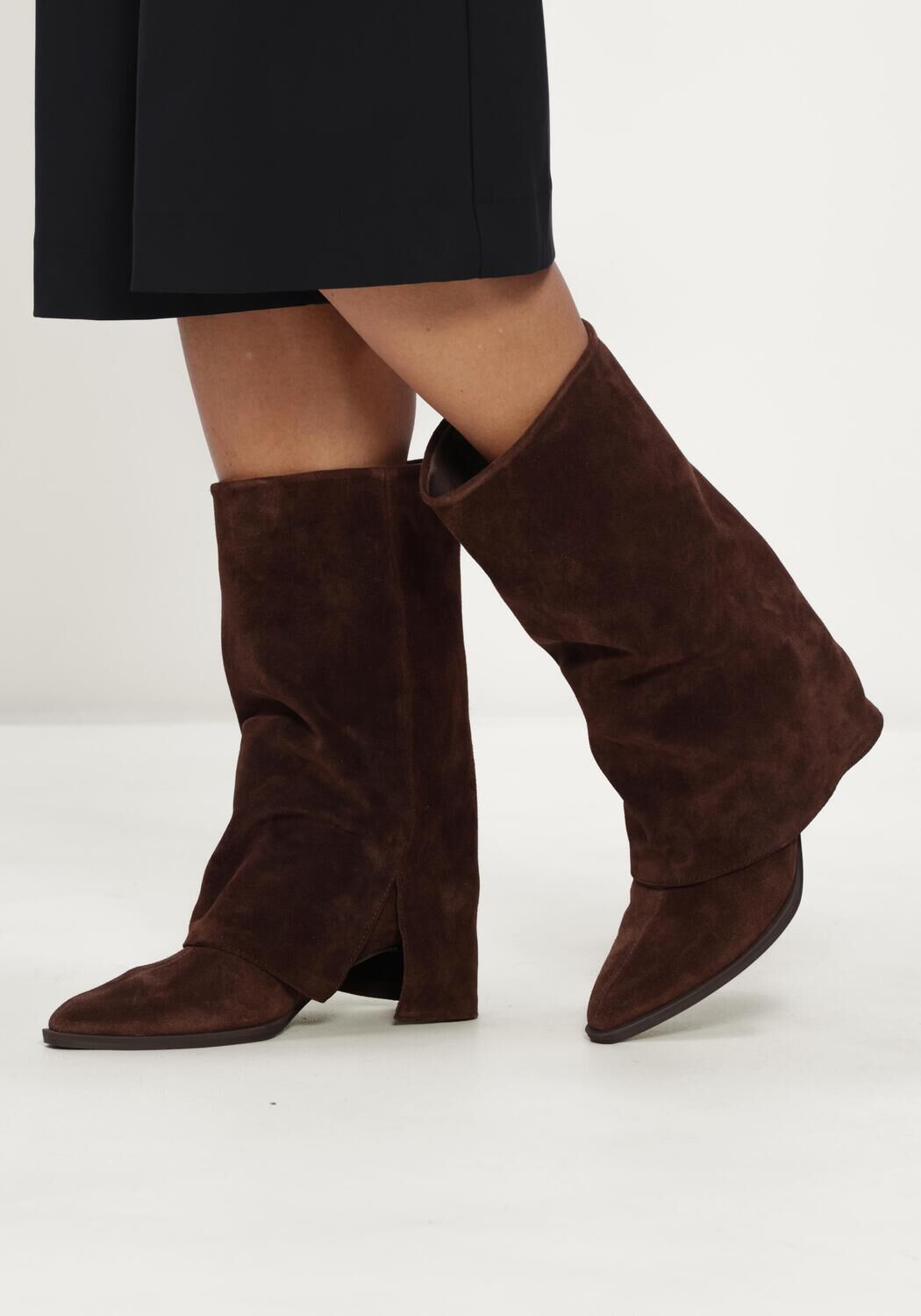 Braune UNISA Hohe Stiefel LARSY - large
