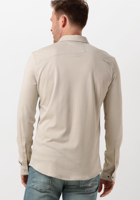 Beige CAST IRON Casual-Oberhemd LONG SLEEVE SHIRT CF TEC TONE INTERLOCK JERSEY - large