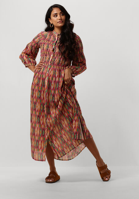 Mehrfarbige/Bunte BY-BAR Midikleid LOULOU SUMMER IKAT DRESS - large