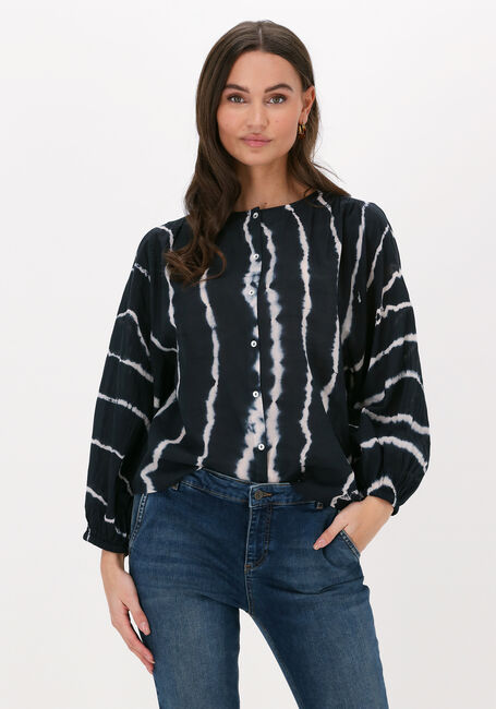Blaue BY-BAR Blusen JAMIE TIE-DYE BLOUSE - large