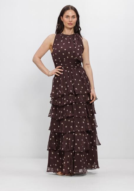 Braune NEO NOIR Kleider MARLI BIG DOT DRESS - large