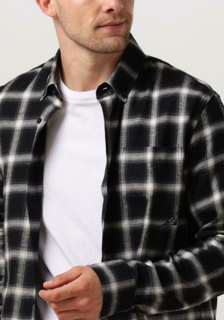 Graue VANGUARD Overshirt LONG SLEEVE SHIRT CHECK VISCOSE COTTON BLEND - large
