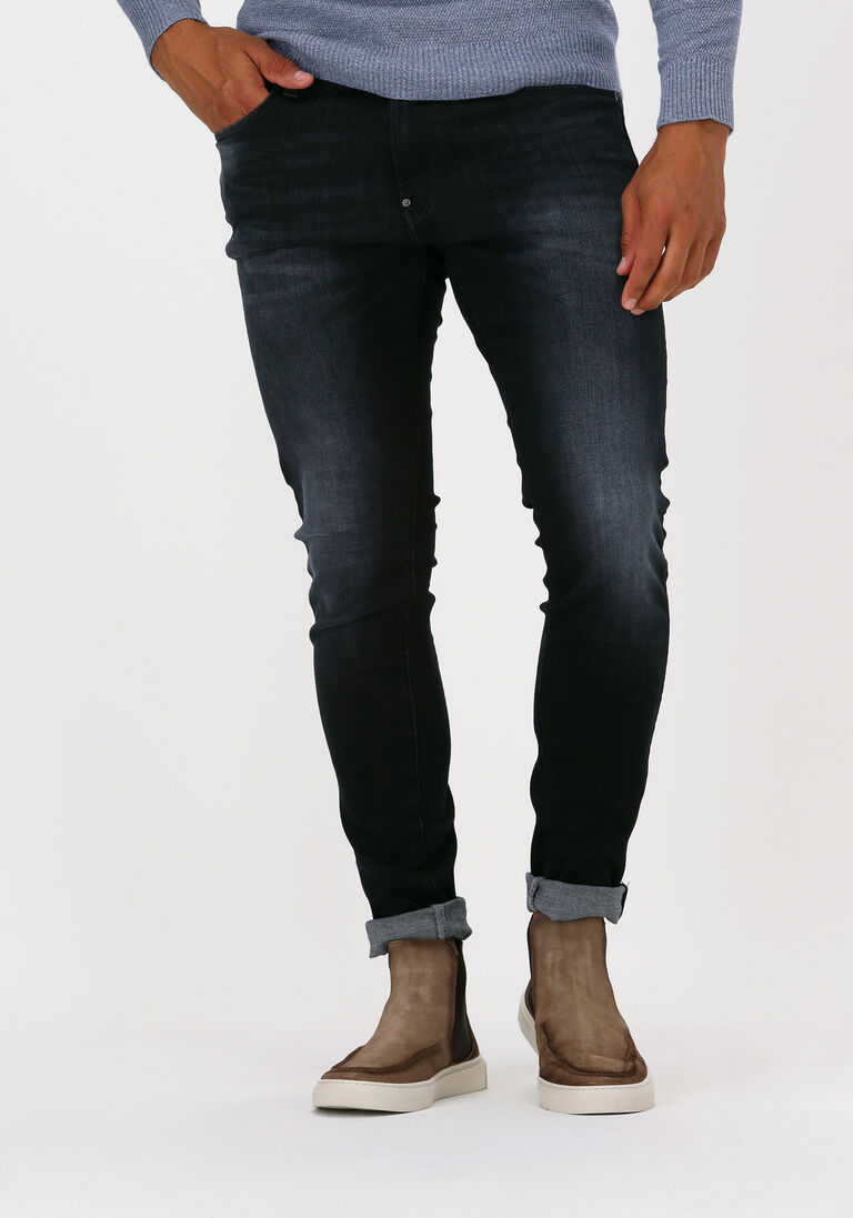schwarze g-star raw skinny jeans a634 elto black superstretch