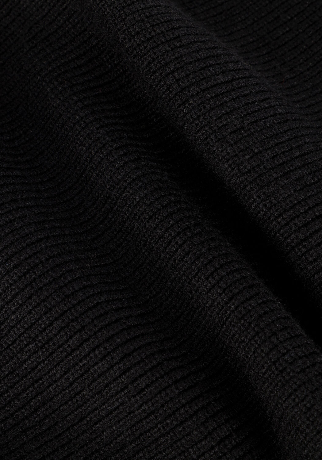 Schwarze Y.A.S. Minikleid YASDALMA LS ZIP KNIT DRESS - large