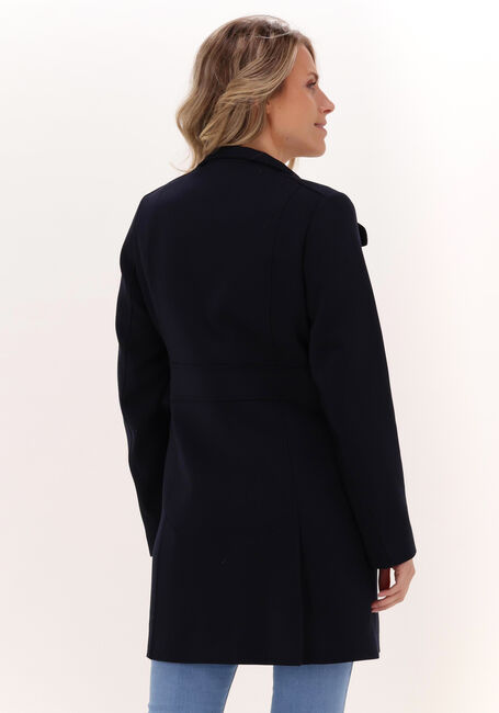 Dunkelblau TOMMY HILFIGER Mäntel WOOL BLEND FUNNEL DB COAT - large